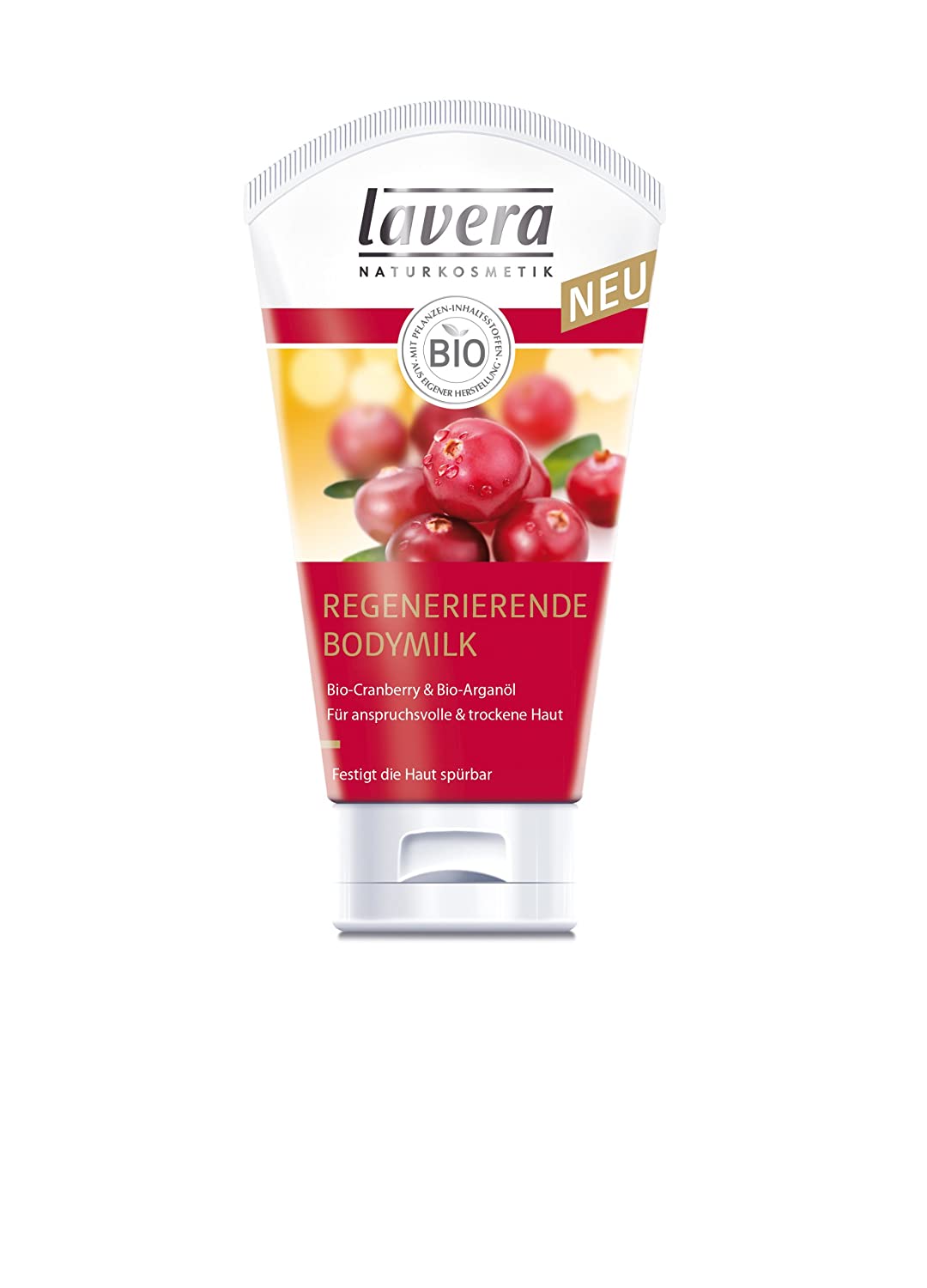 Lavera Body Milk with Organic Argan Oil and Cranberry, 150 ml