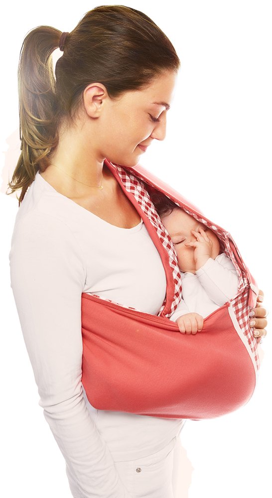 Wallaboo Baby Carrier Sling Connection 100% Cotton Fits Your Baby\'s Shape
