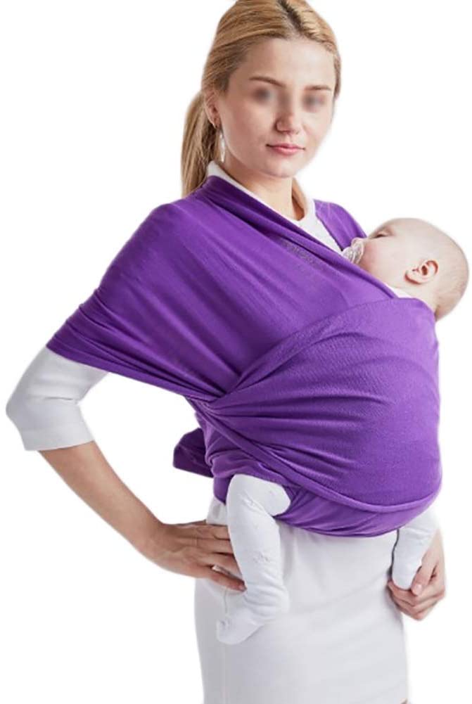 G&F Baby Sling Baby Wrap Carrier For Toddlers Newborn Toddlers From Birth One Size fits All (Color : Purple)