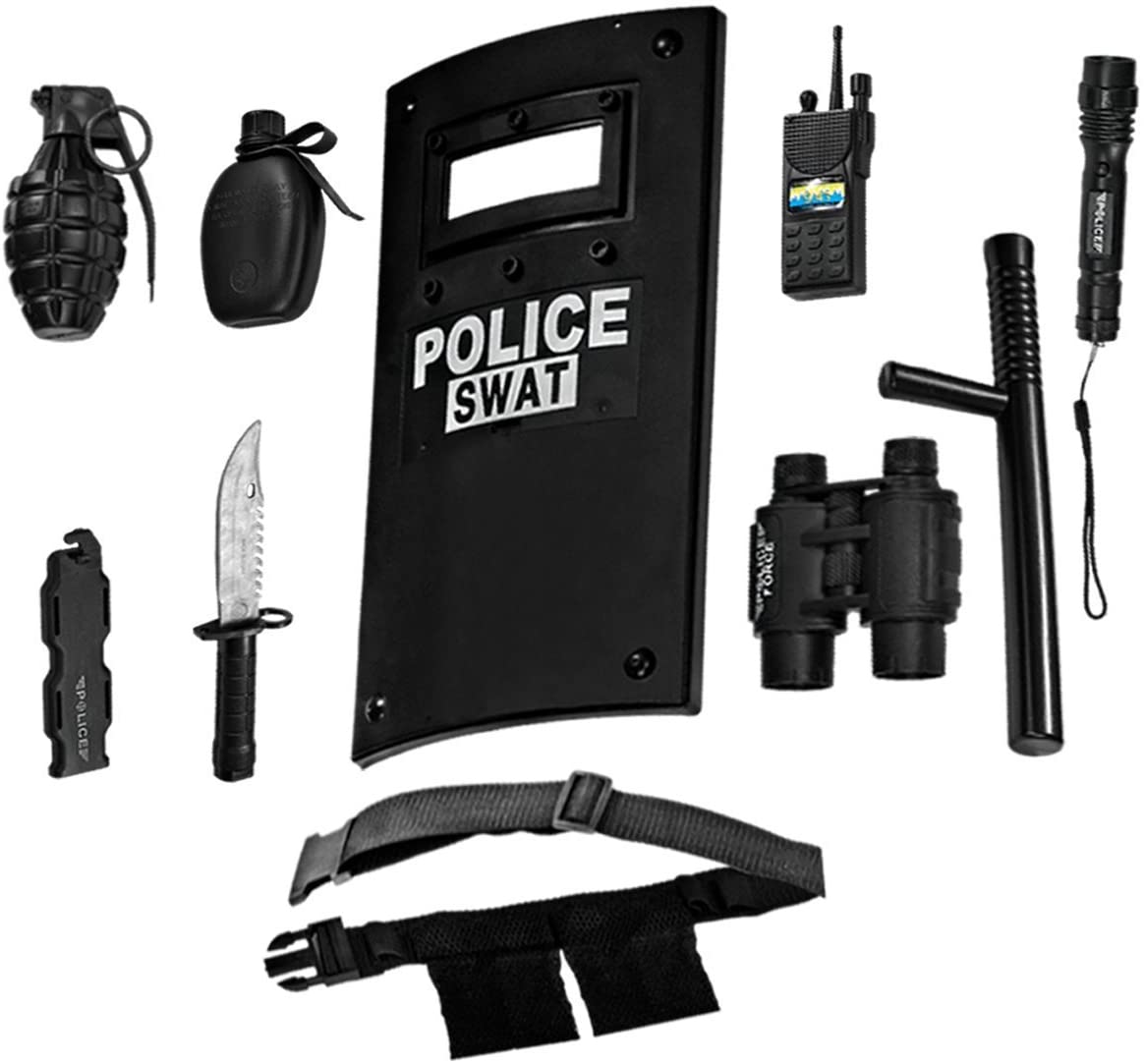 Ultimate All-In-One Police Officer Role Playing Kit For Kids - Includes Swa