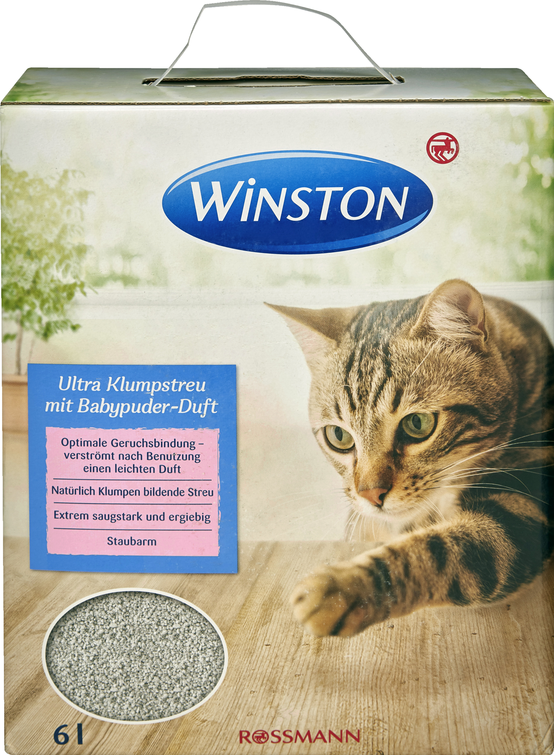 Winston Ultra clumping litter with baby powder scent