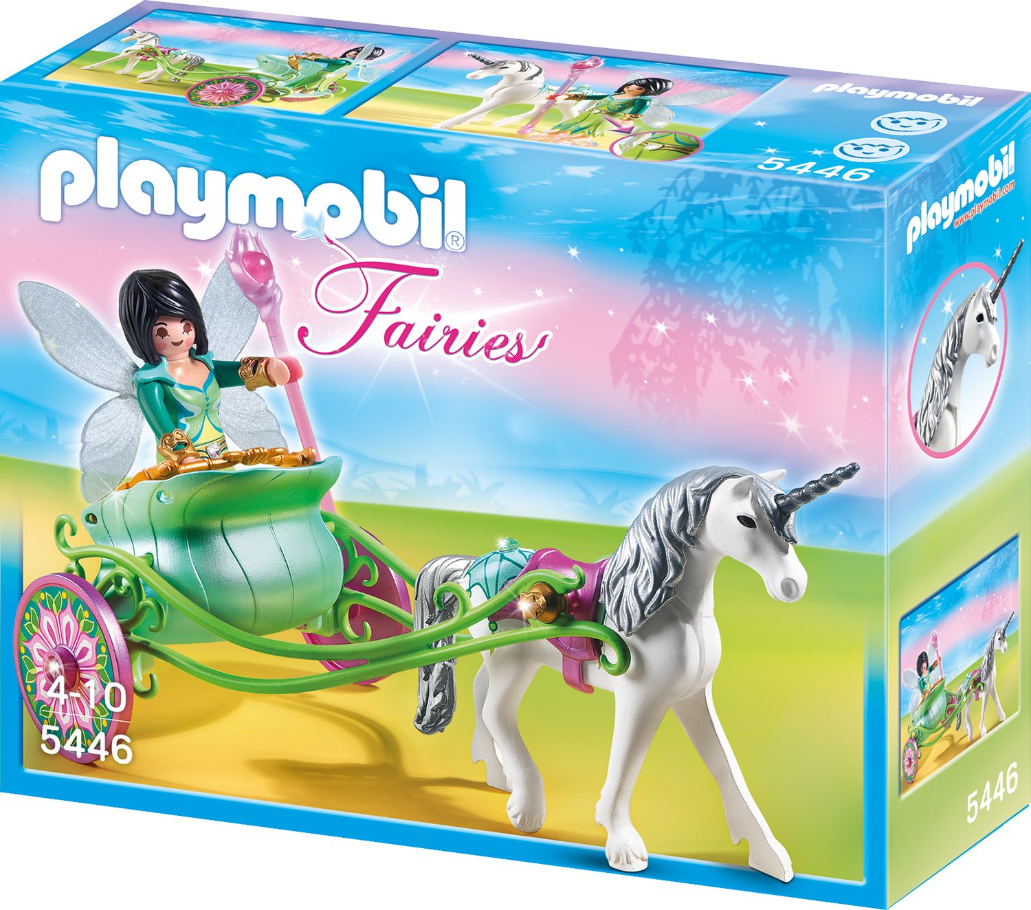 Playmobil Unicorn Carriage With Butterfly Fairy