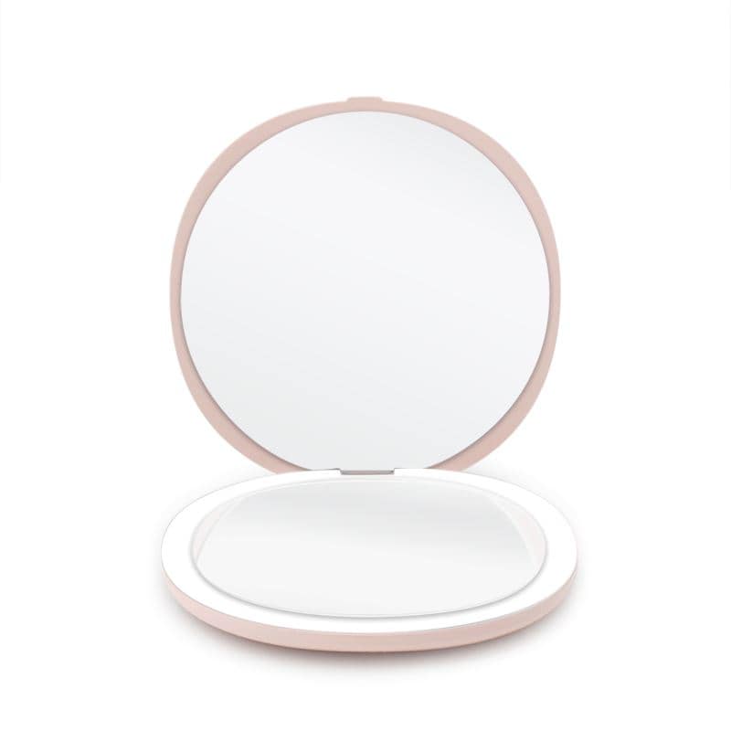 UNIQ Compact Double-sided Travel Mirror with LED Lights