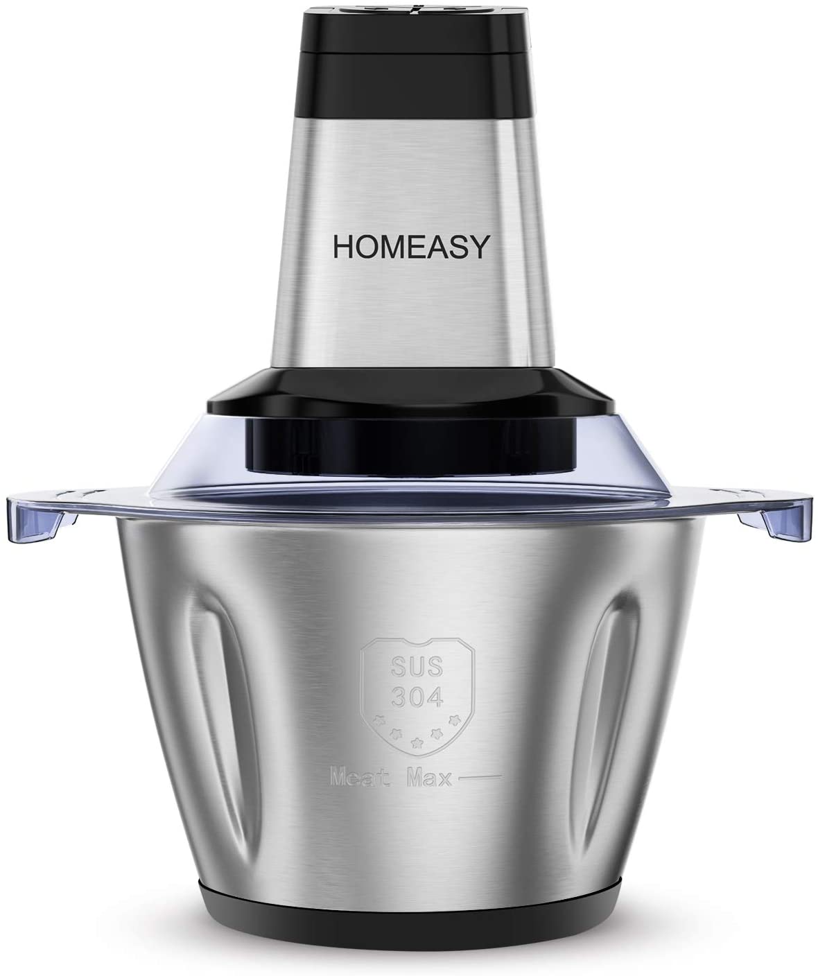 Homeasy Electric Universal Chopper with Strong Motor, 2.5 L Stainless Steel Bowl, 500 W Electric Multi Chopper