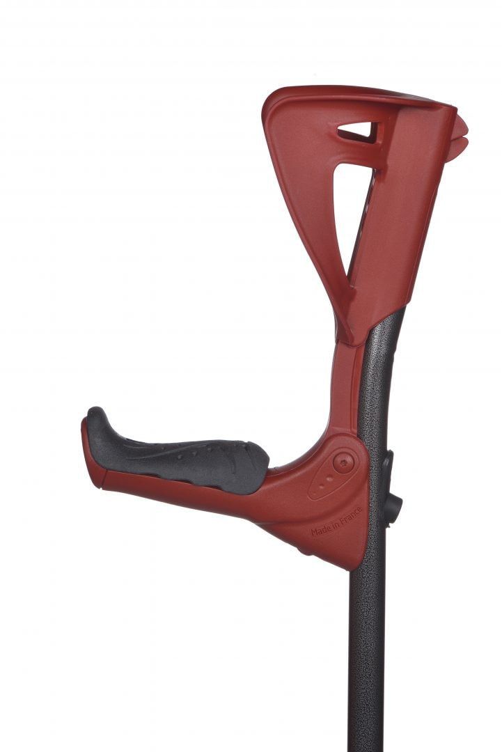 Forearm crutch ERGOTECH red