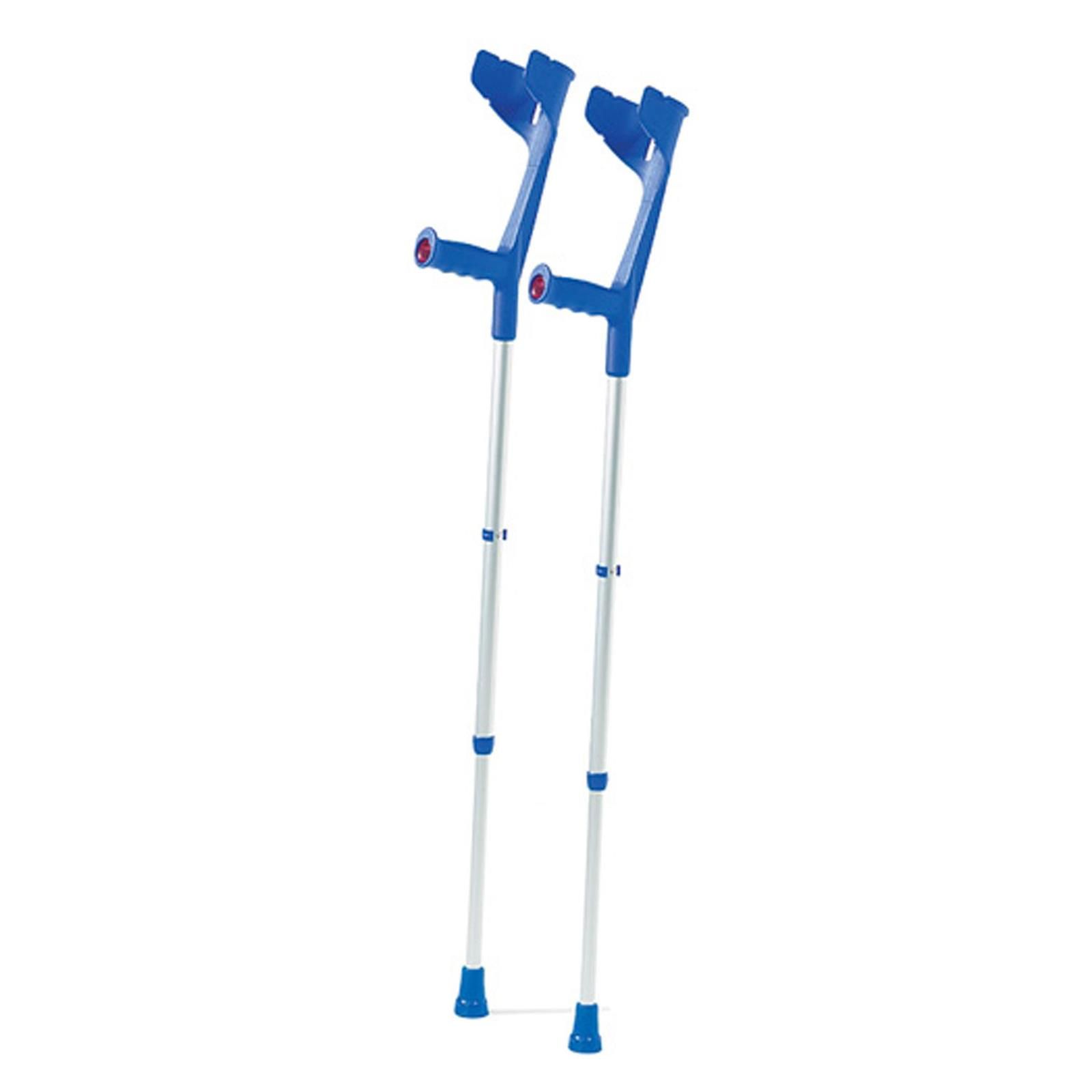 Forearm crutches walking aids aluminum 1 pair gentian blue