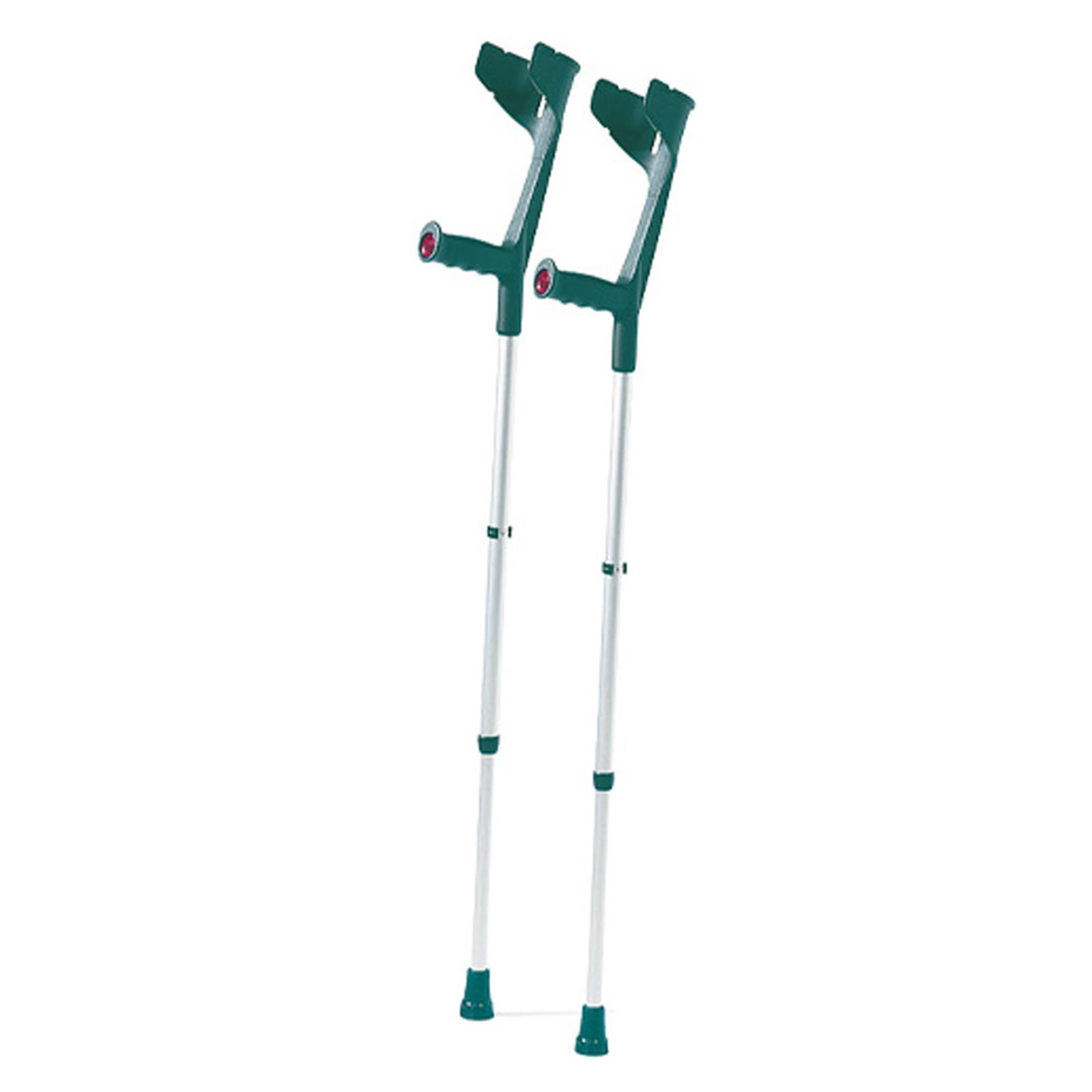 Forearm crutches walking aids aluminum 1 pair green