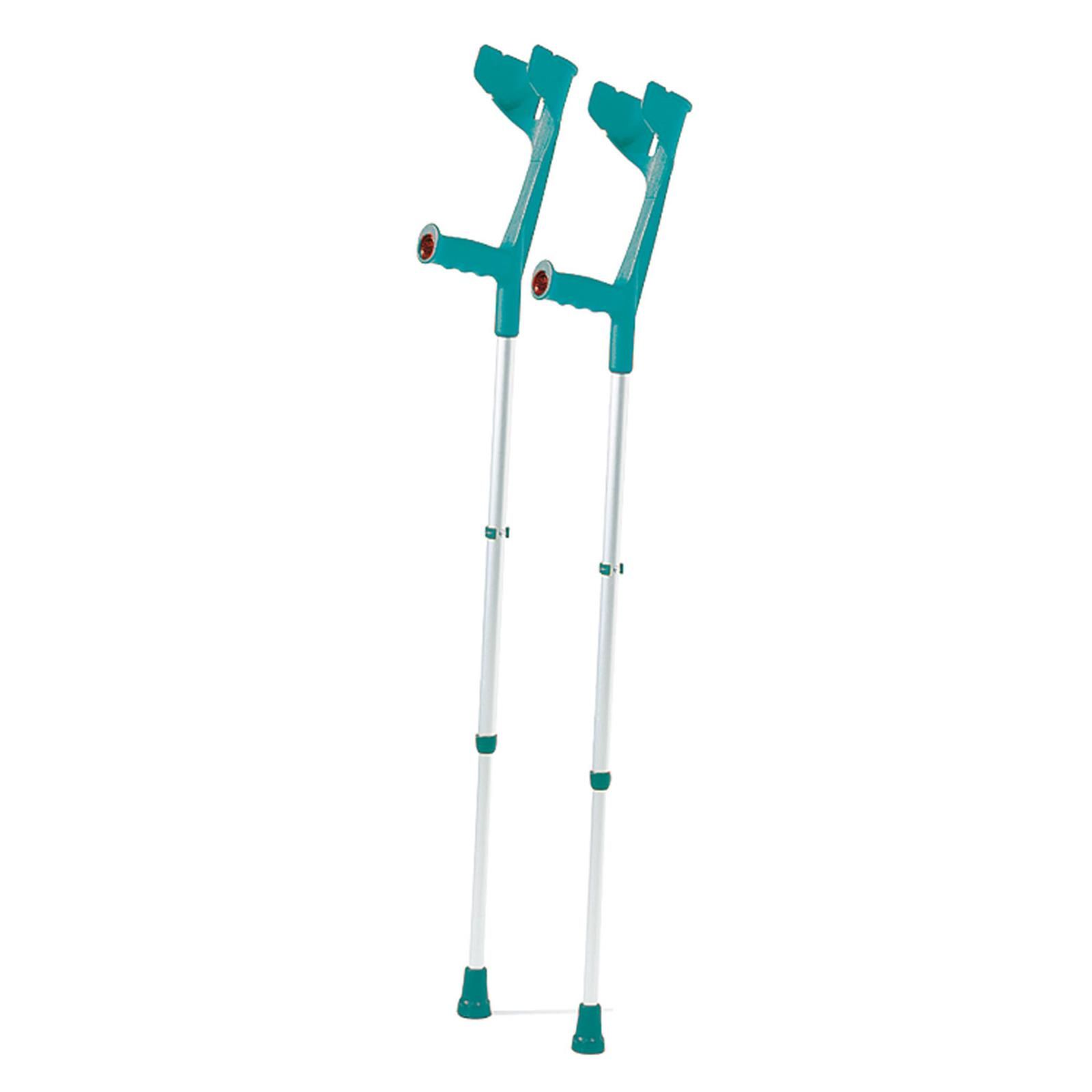 Forearm crutches walking aids aluminum 1 pair turquoise blue