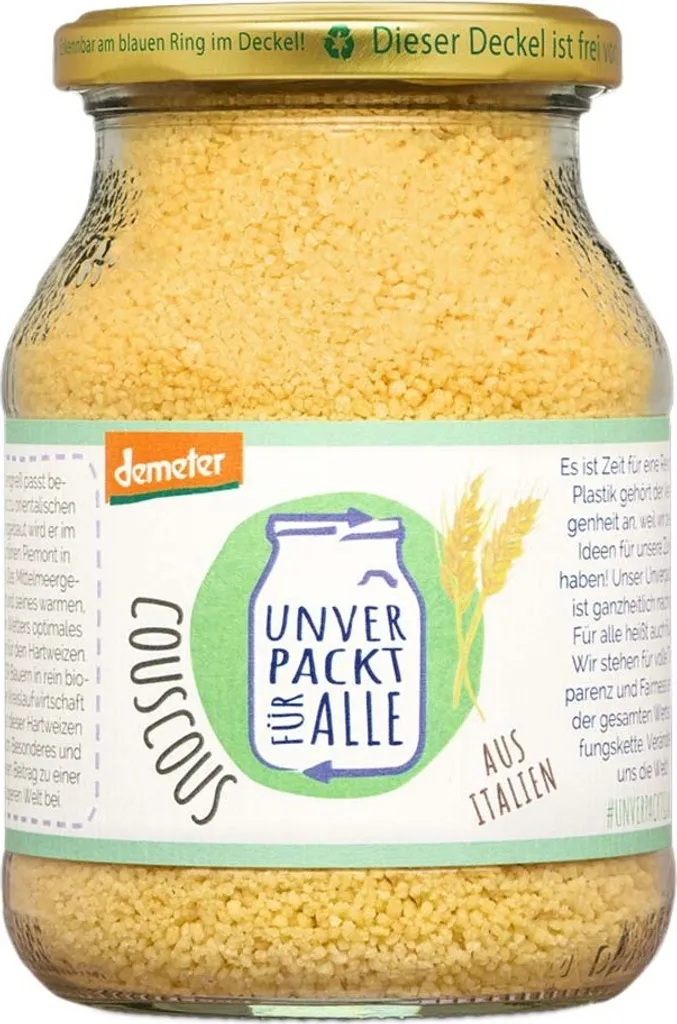 Unverpackt Umgedacht Couscous - demeter -- 410g
