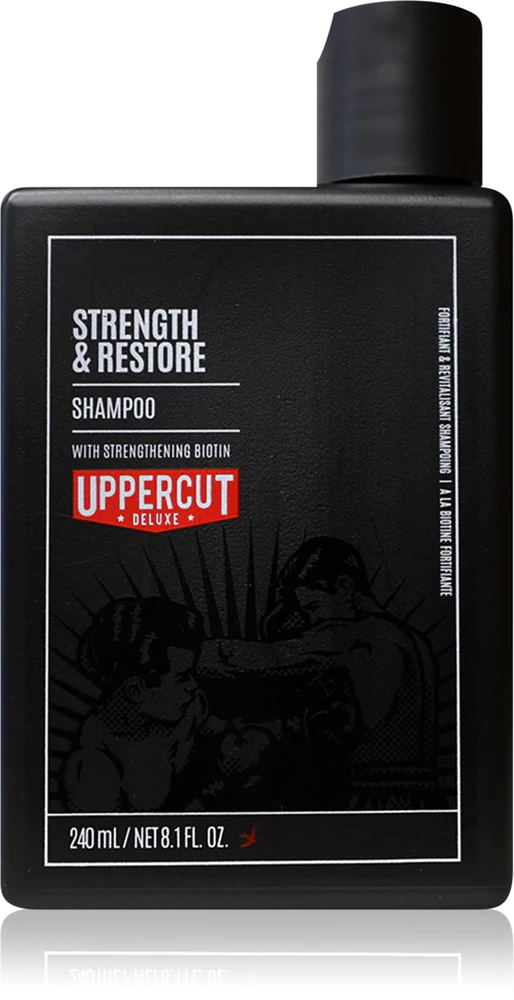 Uppercut Deluxe Strength & Restore strengthening shampoo for hair