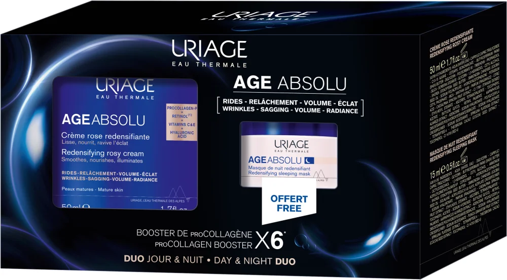 Uriage Age Absolu Day & Night Duo Gift Set (against skin aging)