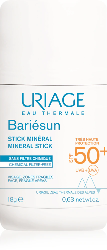 Uriage Bariésun Mineral Stick SPF 50+ protective mineral stick for sensitive areas SPF 50+