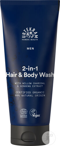 Urtekram Men's Hair and Body Wash Tube 200ml