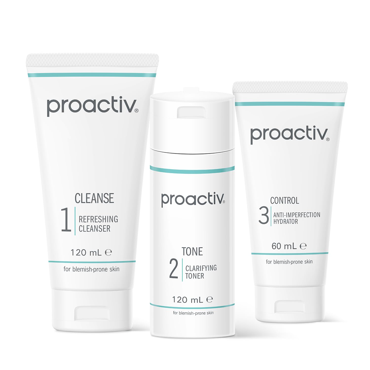 Proactiv Solution 60 Day Kit 300 ml - 3-Step Skin Care Routine - Developed for Oily & Combination Skin
