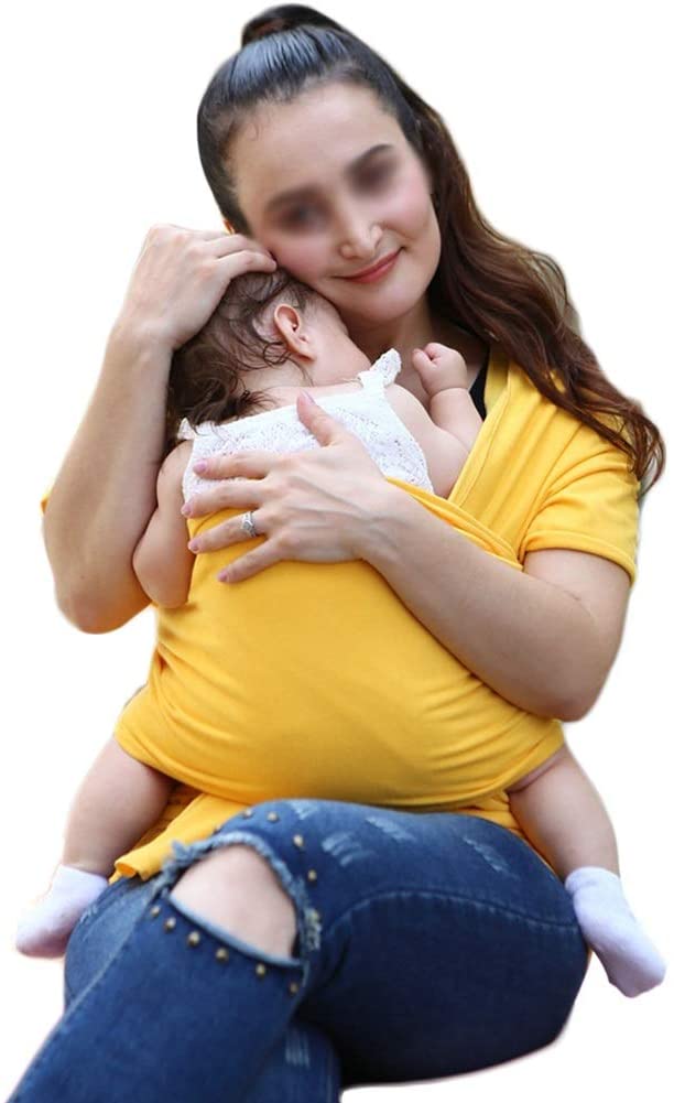 G&F Baby Sling Baby Changing Carrier up to 20 kg for Newborns Toddlers One Size 95% Cotton (Colour: Yellow)