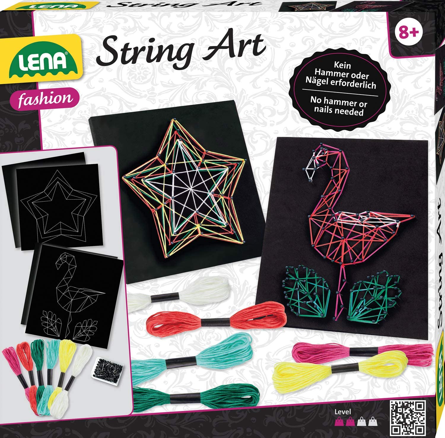 Simm Marketing GmbH Simm Lena String Art Flamingo & Star Multi-Coloured