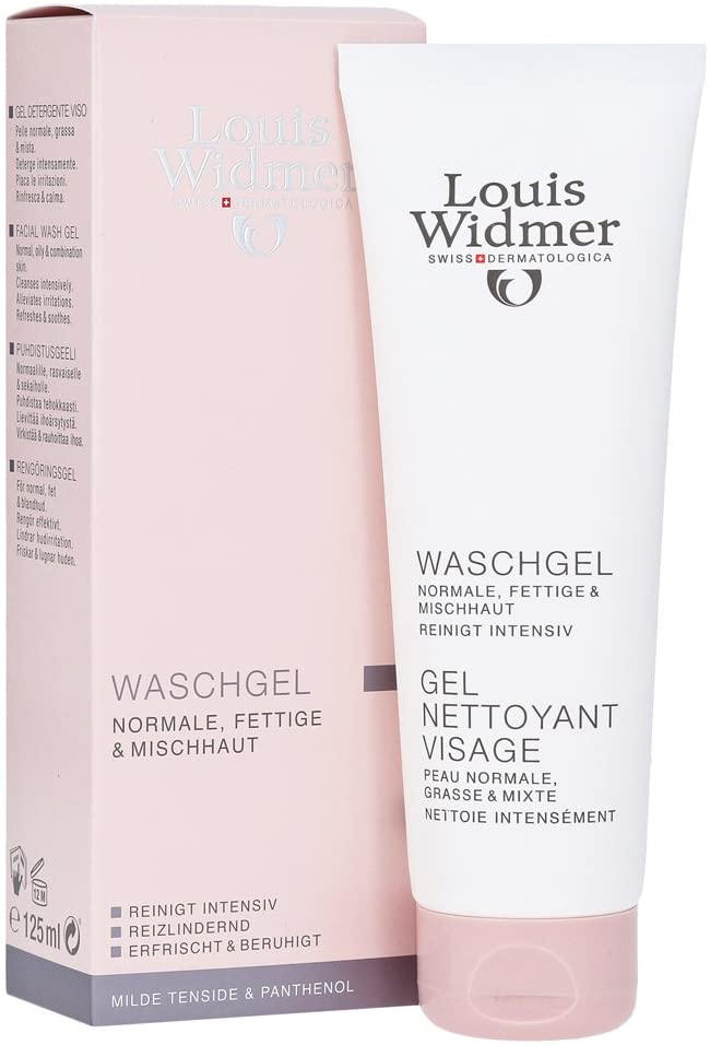 Louis Widmer Lightly scented wash gel, pack of 1 (1 x 125 ml)