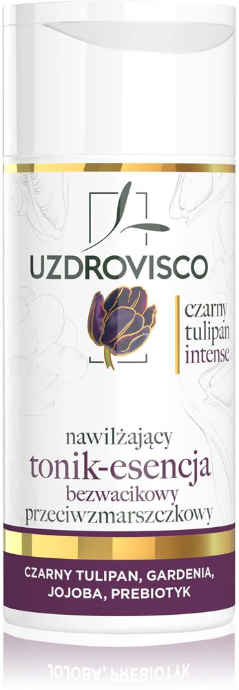 Uzdrovisco Black Tulip Intense Moisturizing Tonic-Essence hydrating facial tonic for mature skin