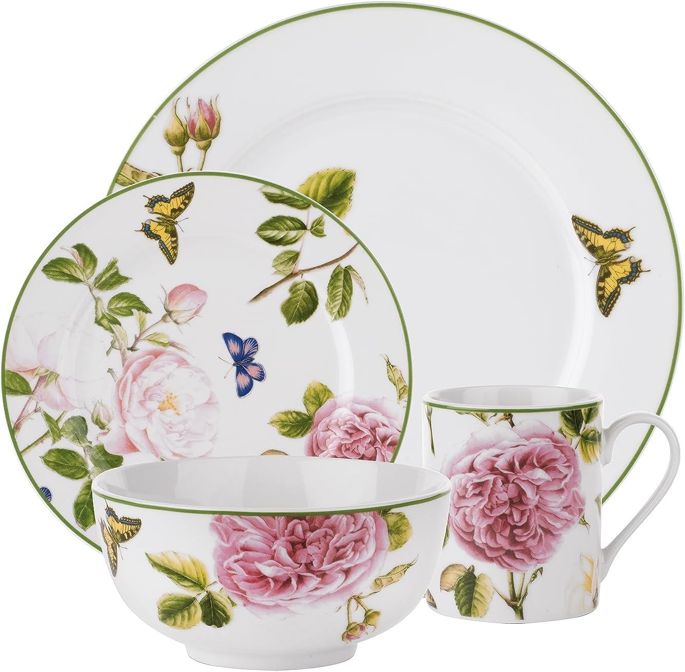 Portmeirion Home Roses 16 Piece Box Set