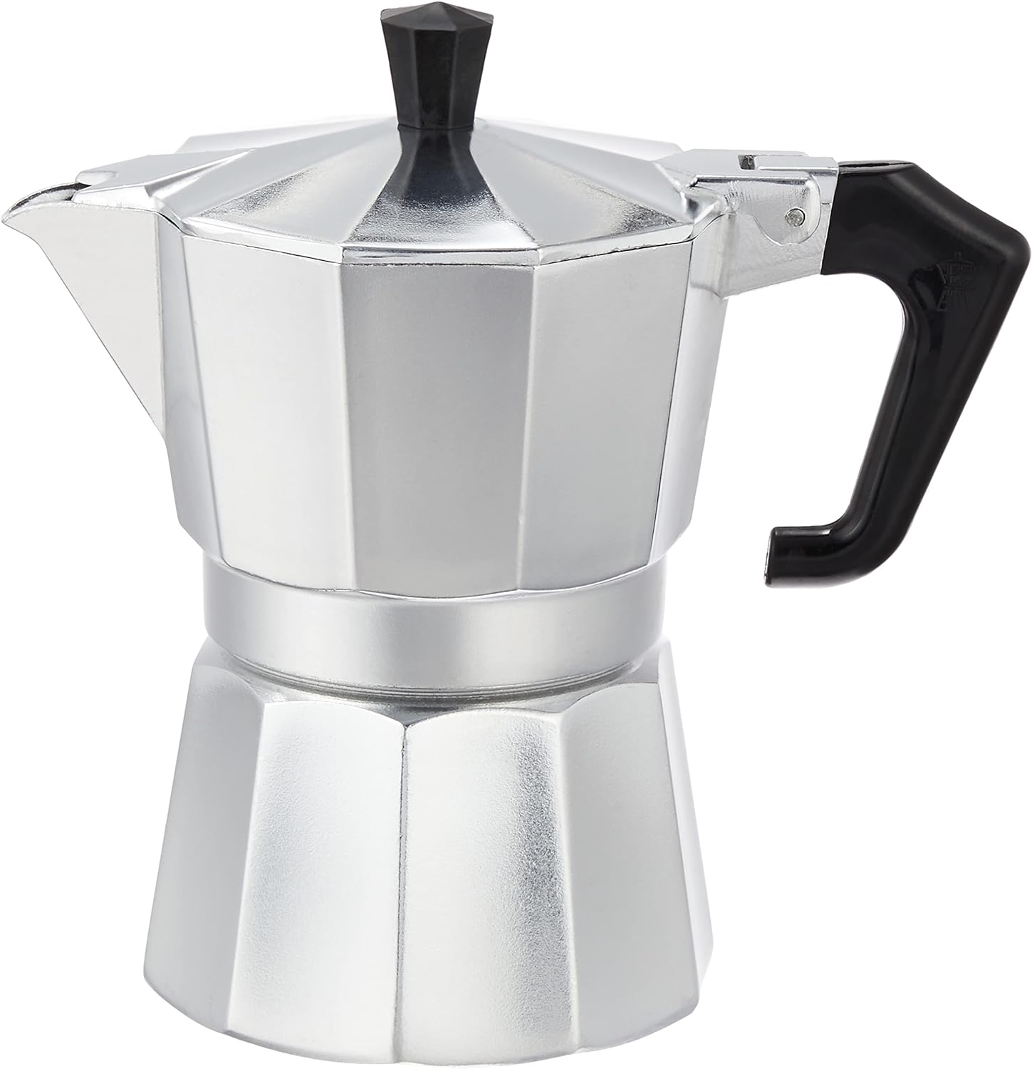 Pezzetti Stove-Top Moka Espresso Italian-Made Coffee Maker Moka Pot- 1.2,3,6,9.14 Cup (3 Cup)