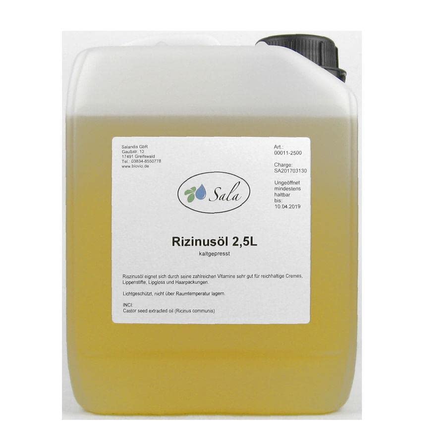 Sala Castor Oil Cold Pressed Ph. Eur. (2.5 L Canister)