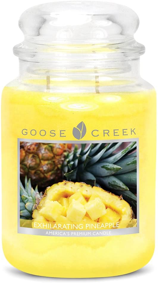 Goose Creek 24 Oz Candle In Glass Exhila Rating Pineapple
