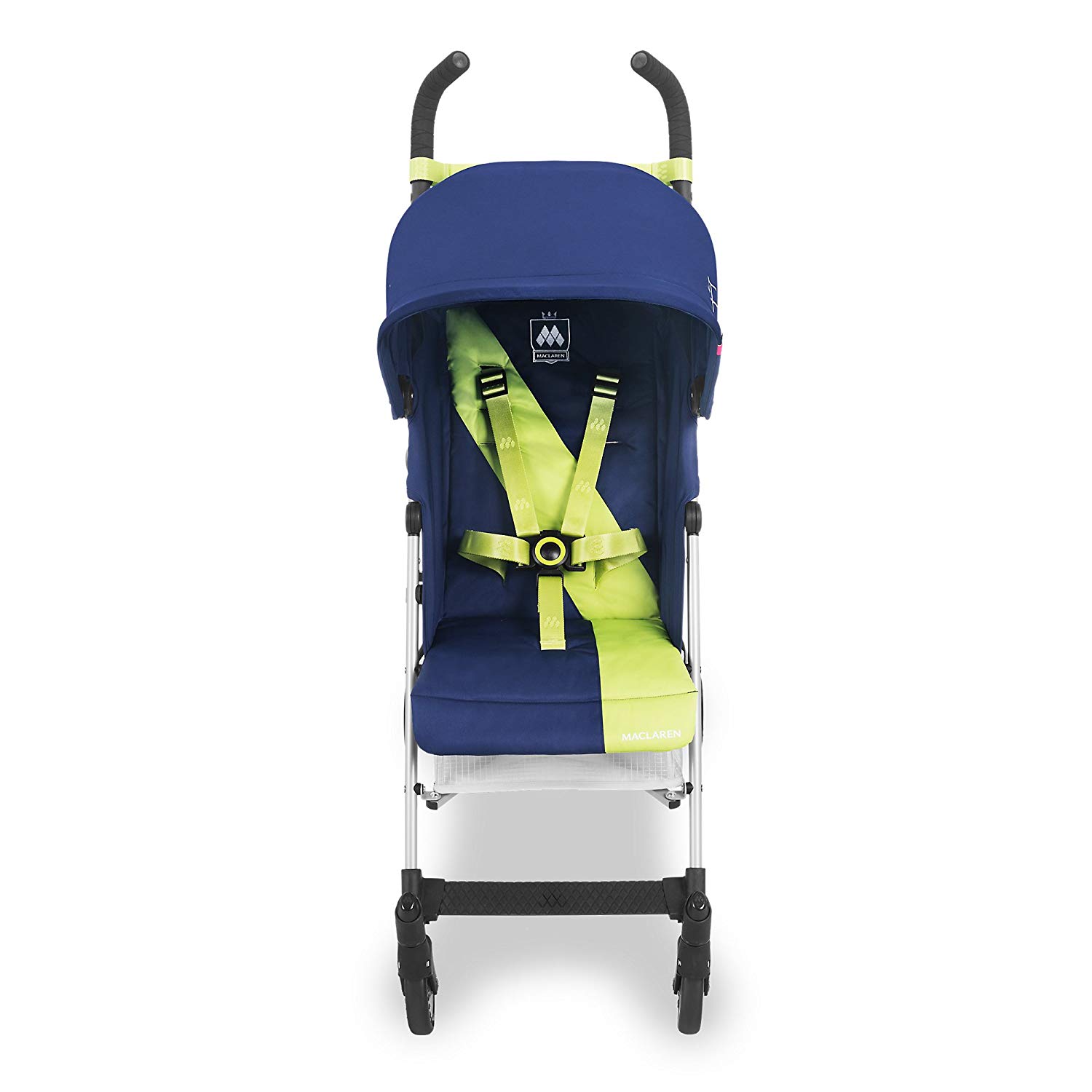 Maclaren Triumph Buggy - Lightweight, sporty, carries up to 25kg. Extendable UPF50+/waterproof canopy, adjustable, washable, padded seat, 4-wheel suspension. Raincover included