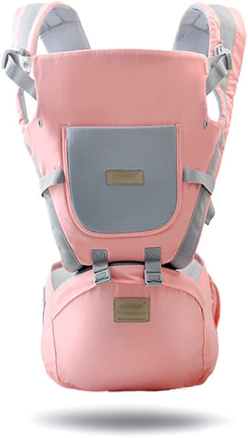 ZoSiP Babytrage Hip Sitz Sling-Rucksack Carriers Rückenschmerzen Unterstützung - Befreien Sie helfen Eltern, ihre Hände (Color : Pink, Size : L)