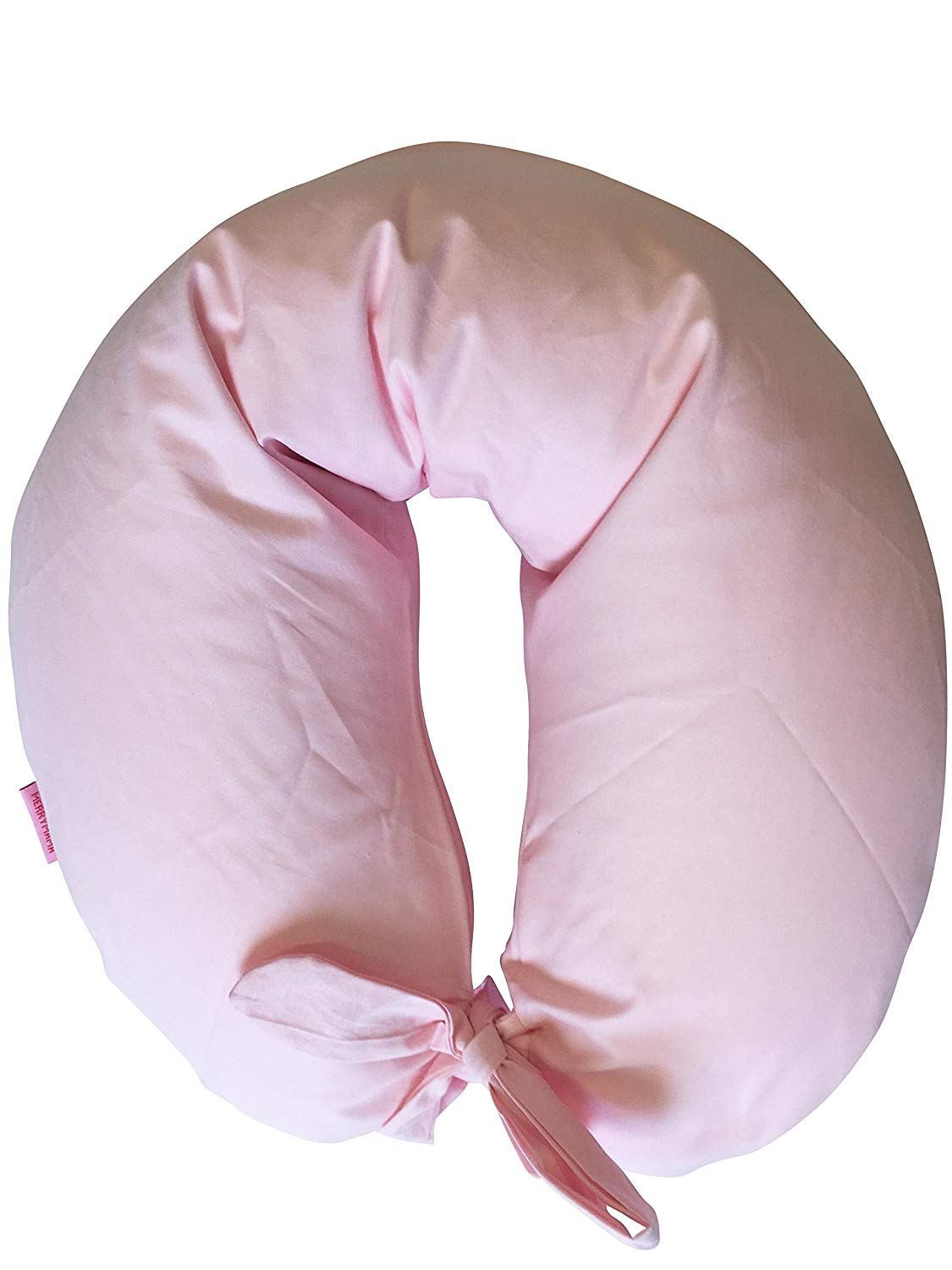 Merrymama – Filled with Organic Spelt Nursing Pillow and Lining with laces/130) pink