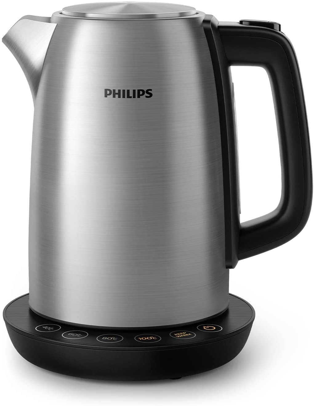 Philips HD9359/90 Stainless Steel Kettle, for everything from Tea to Baby Food (2200 Watt, 1.7 Litres, Keep Warm Function)