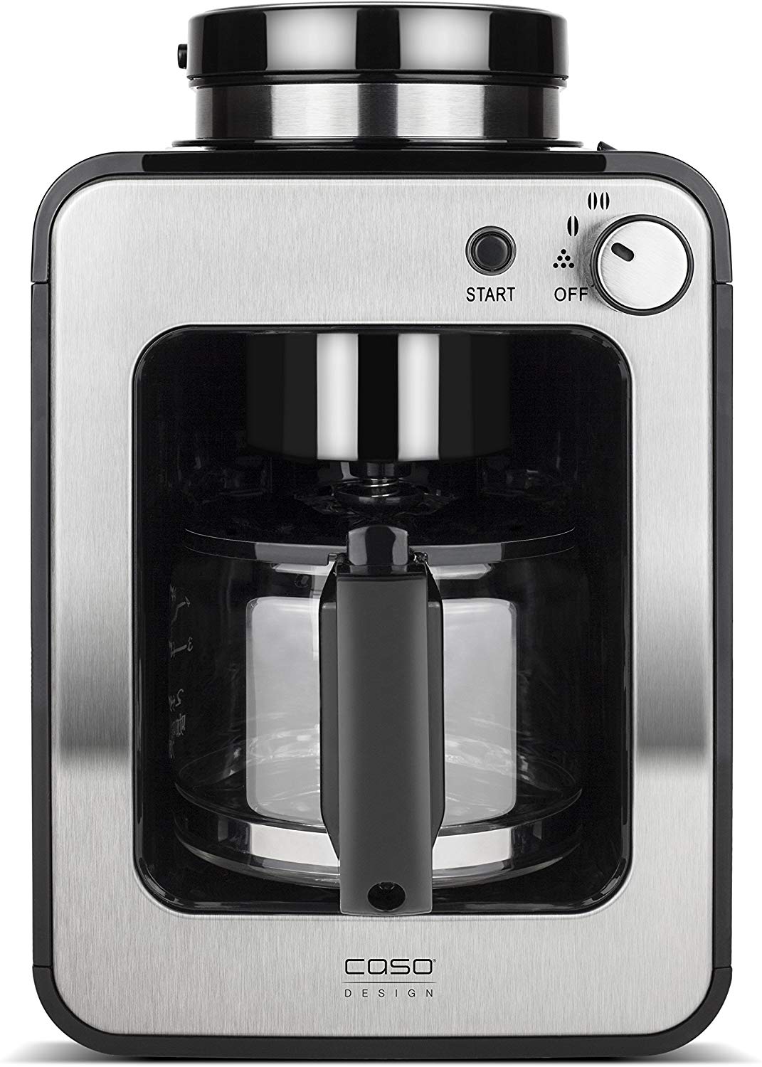 Caso Compact Design Coffee Machine And Grinder, For Up To 4 Cups, Also Suit