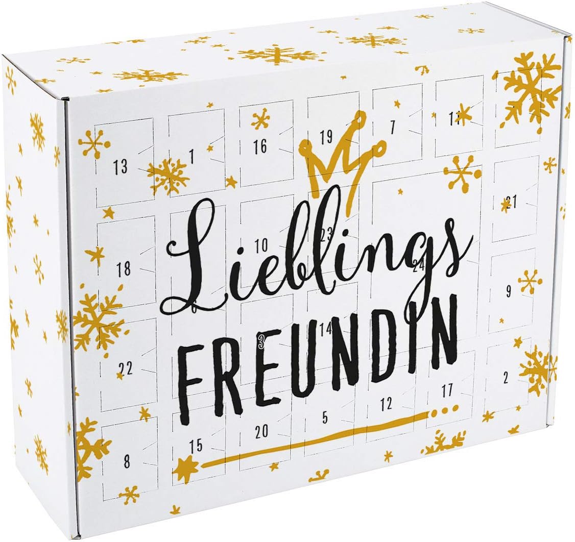 Herz & Heim® Advent Calendar for Filling for your Favourite People Such as your Sister, Best Friend, Brother or Mum