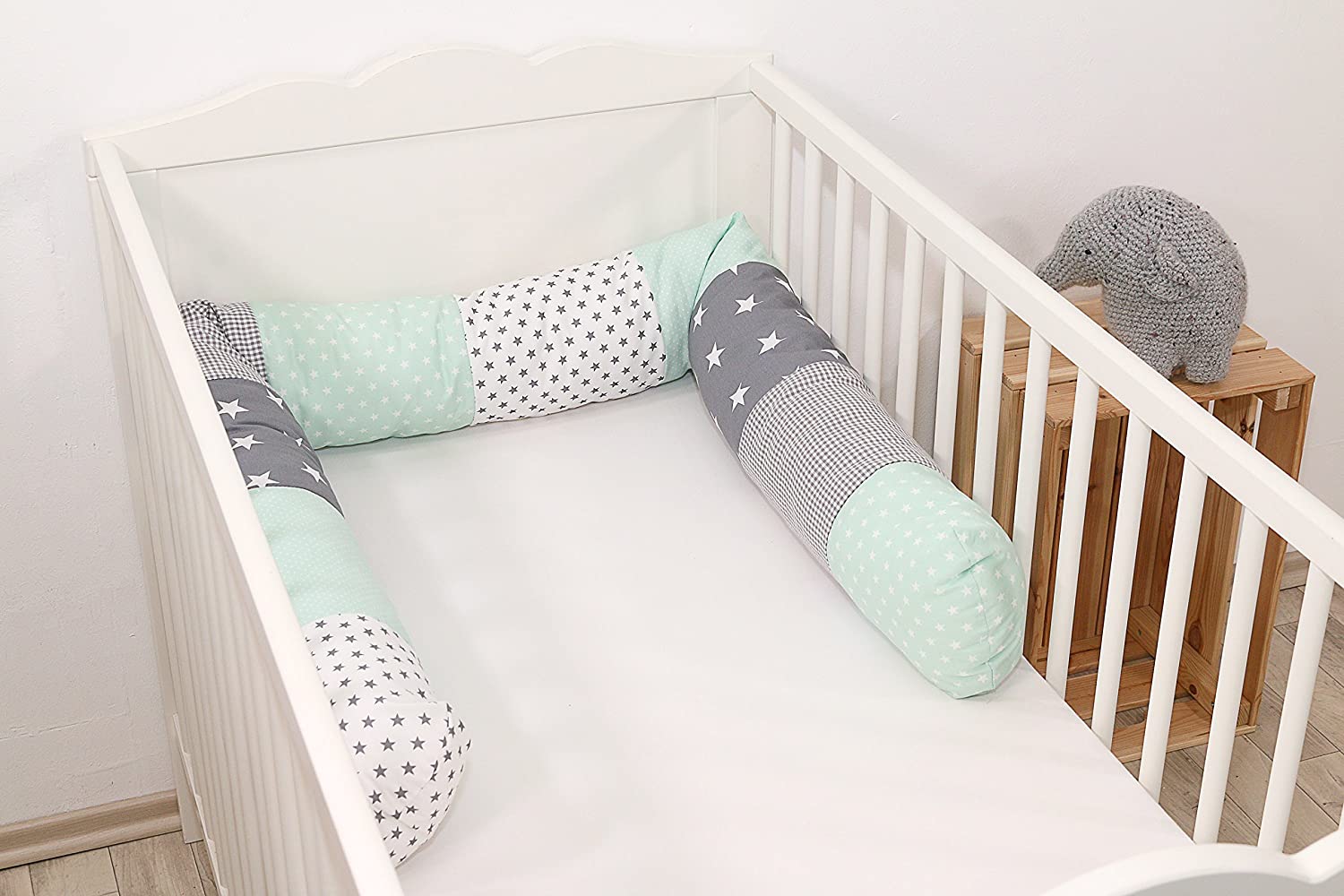 Ullenboom® Bed Snake, Cot Bumper Snake In 10 Designs & 3 Lengths (Baby Bed 