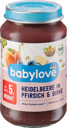 Fruits Blueberry & Peach in pear from the 5th month, 190 g