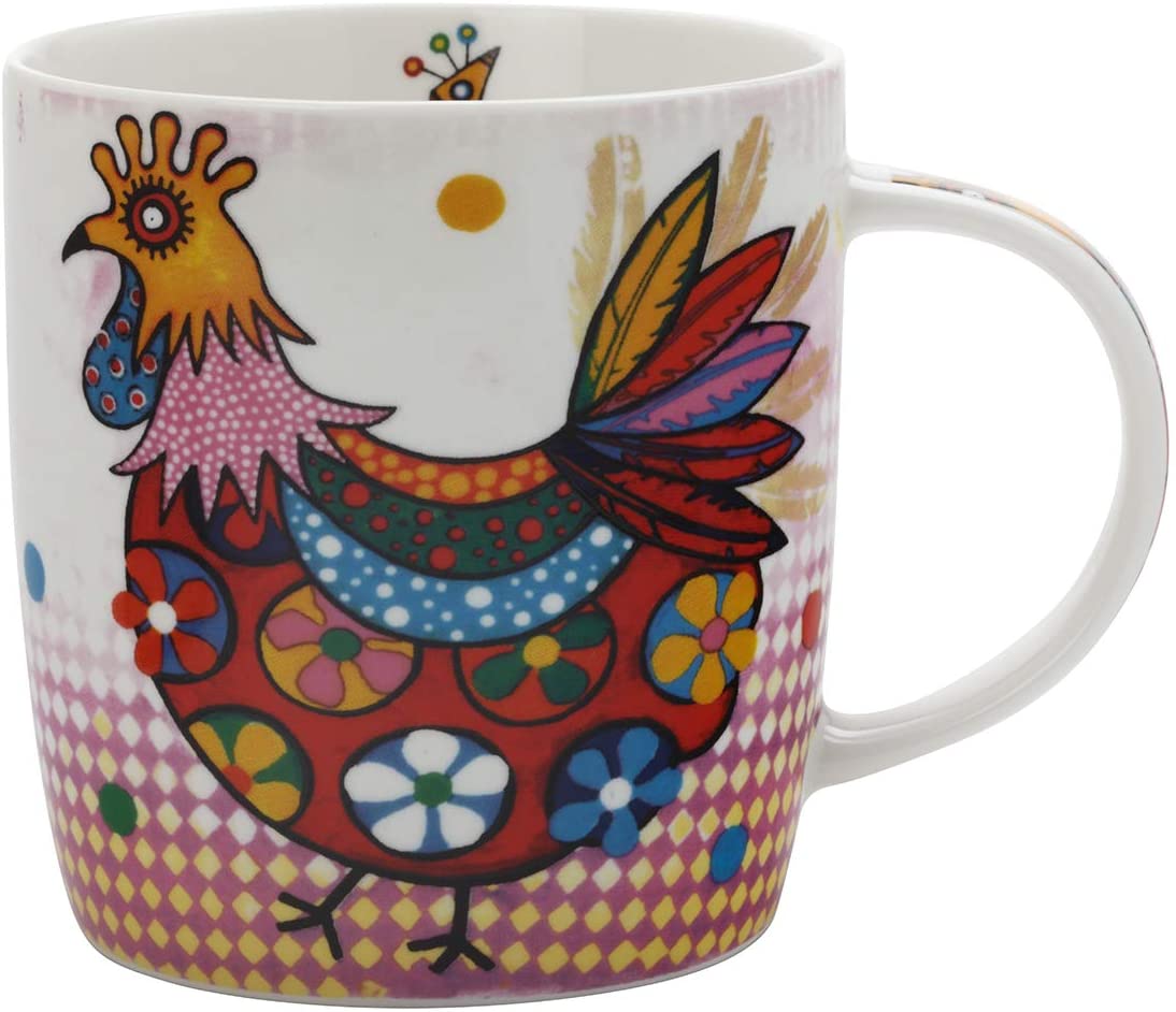 Maxwell & Williams DI0105 Smile Style Peggie Porcelain Mug, Multi-Colour, 400 ml, in Gift Box