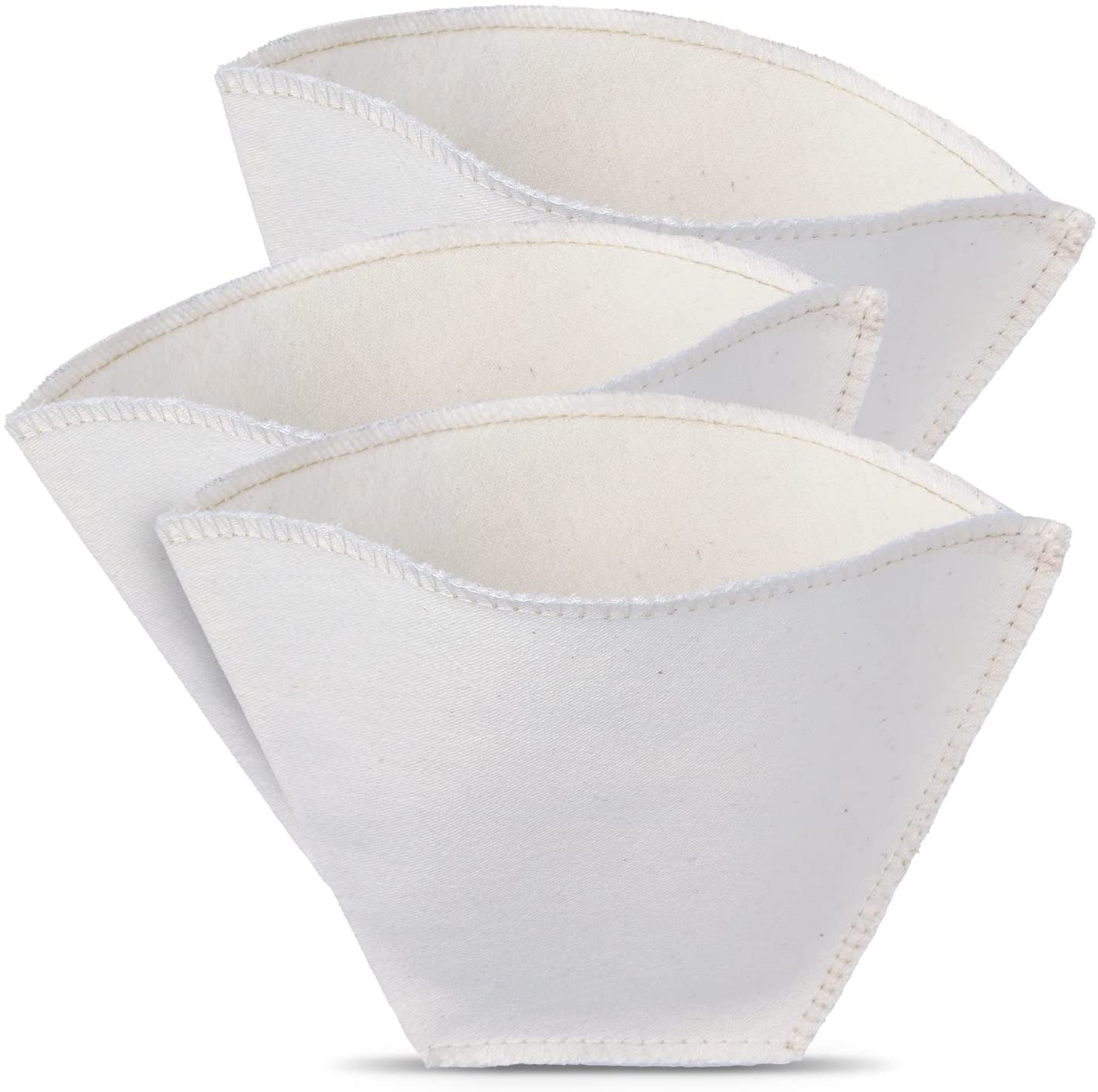 WUNDERBUY Handmade, reusable, economical cotton coffee filter for filter coffee machi