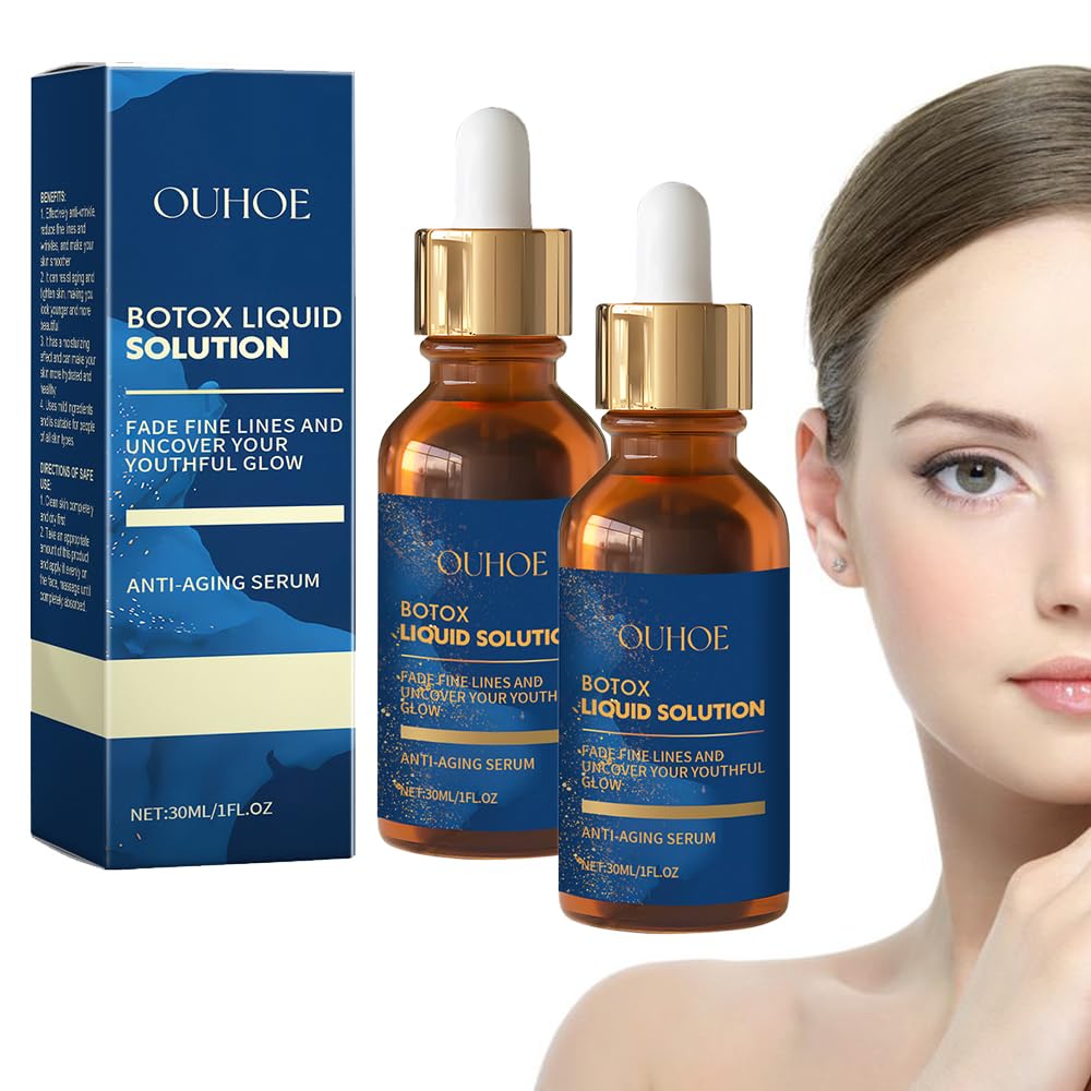 Bot_ox Serum The Original, Bot_ox Serum Instant Effect Face, Boto-x Serum for Deep Wrinkles, Boto-x Serum Instant Effect Face, Anti Aging Boto-x Stock Solution Facial Serum Reduce Wrinkles (2 Pieces)