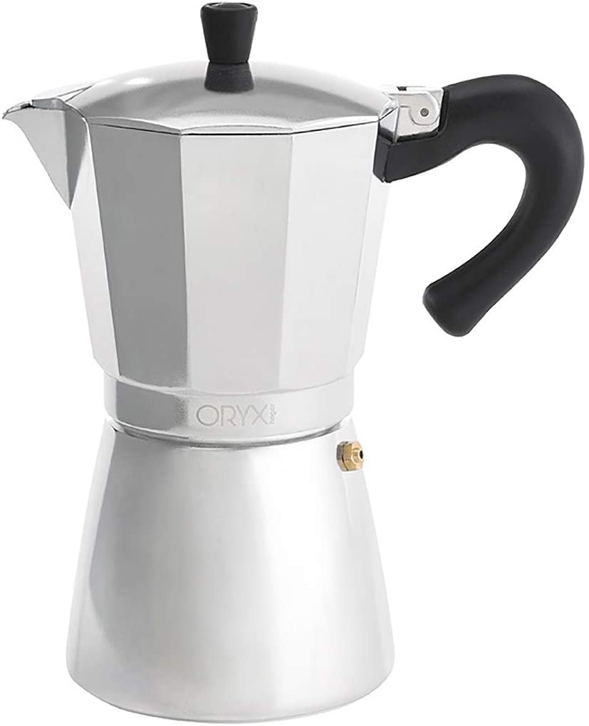Oryx Induction 9 Cup Espresso Maker, Aluminium, Silver, 18 x 25 x 14 cm
