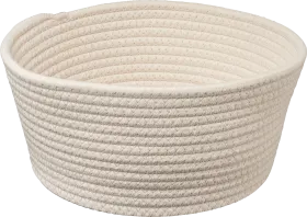 Dekorieren & Einrichten Basket made of cotton off-white, (25.5x13.5cm), 1 piece