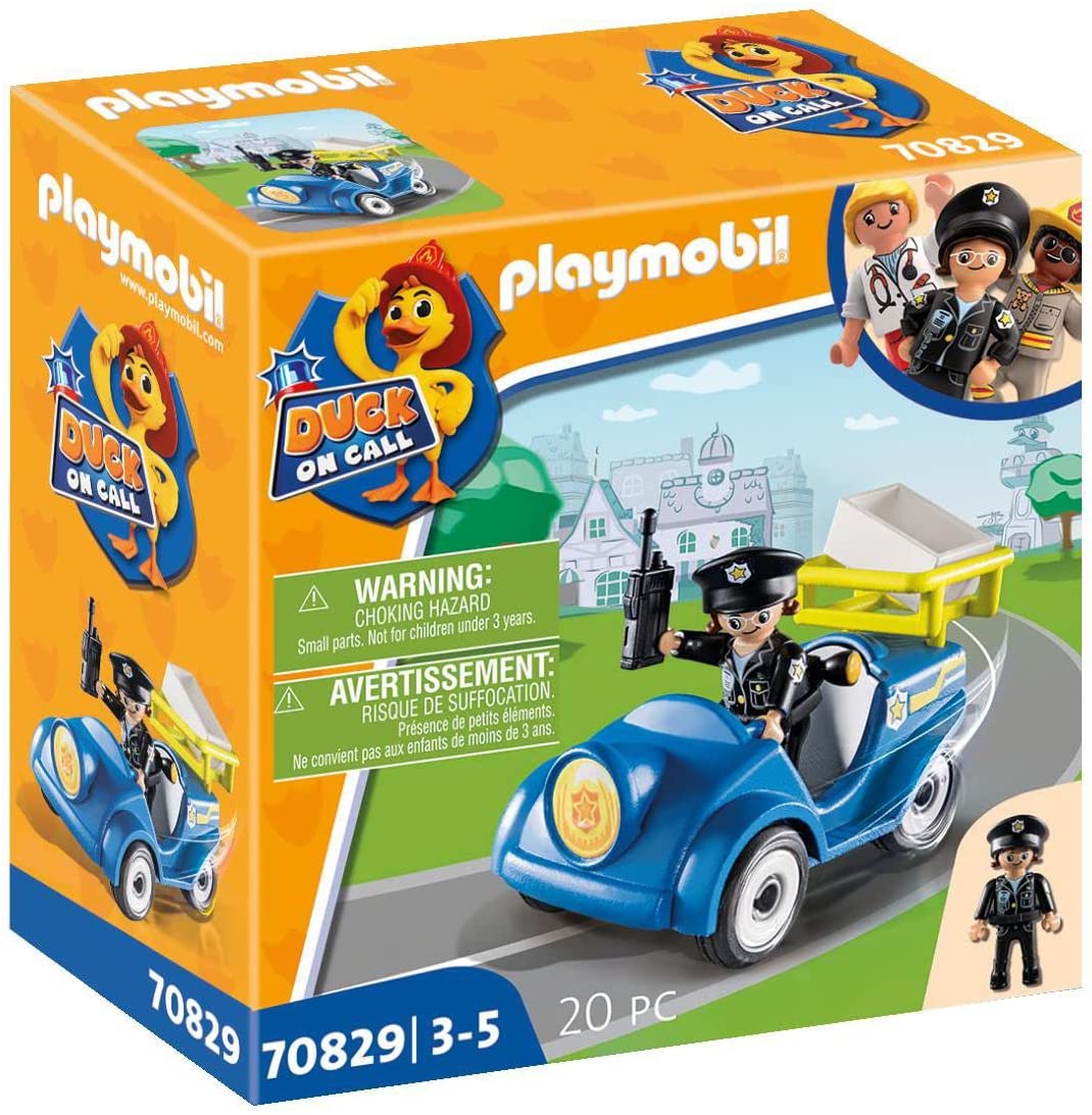 PLAYMOBIL Duck On Call 70829 Mini Police Car Toy for Children from 3 Years