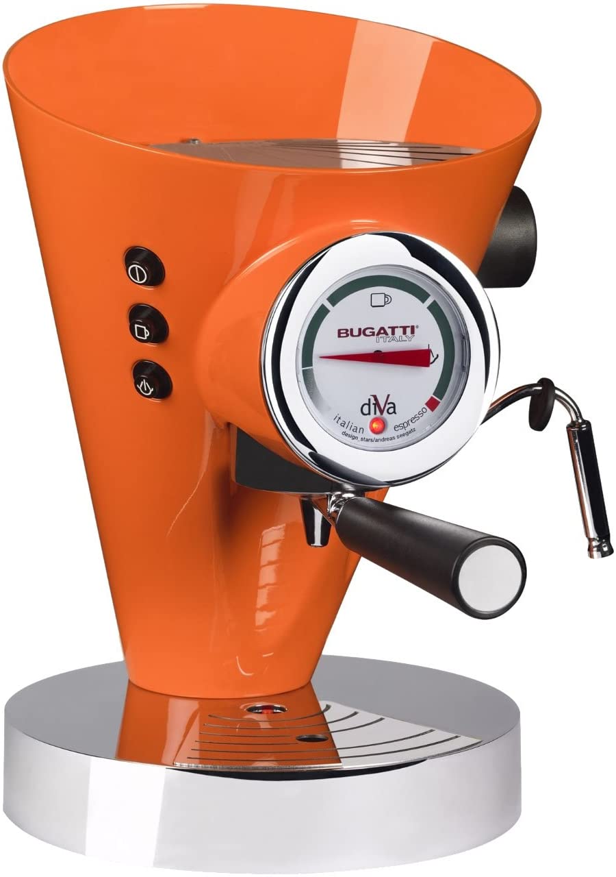 BUGATTI 15-DIVACO Casa Diva Fully Automatic Coffee Machine Orange