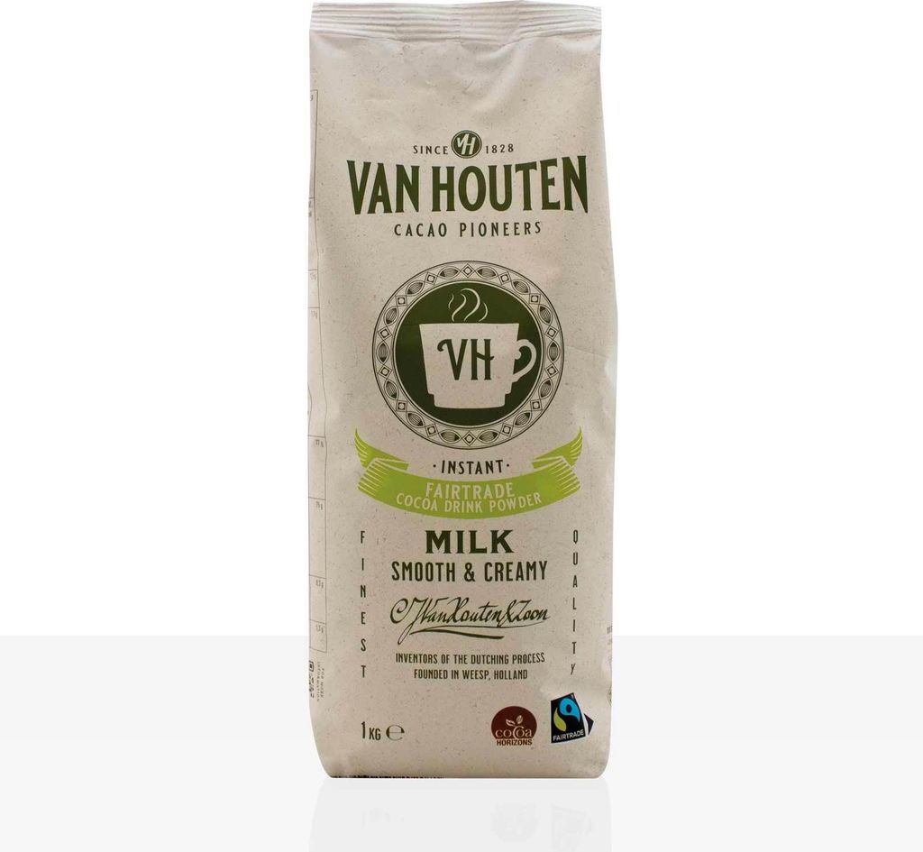 Van Houten VH Milk Fairtrade Dream Choco Drink Cocoa 1kg, cocoa powder 12%