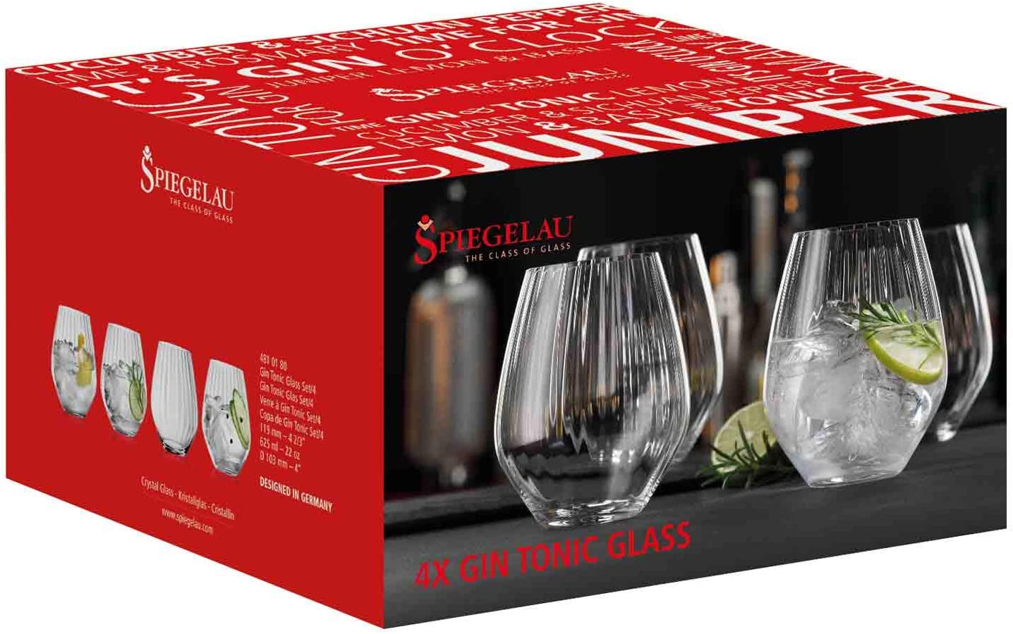 Spiegelau & Nachtmann Gin & Tonic 4810180 Glasses Set of 4