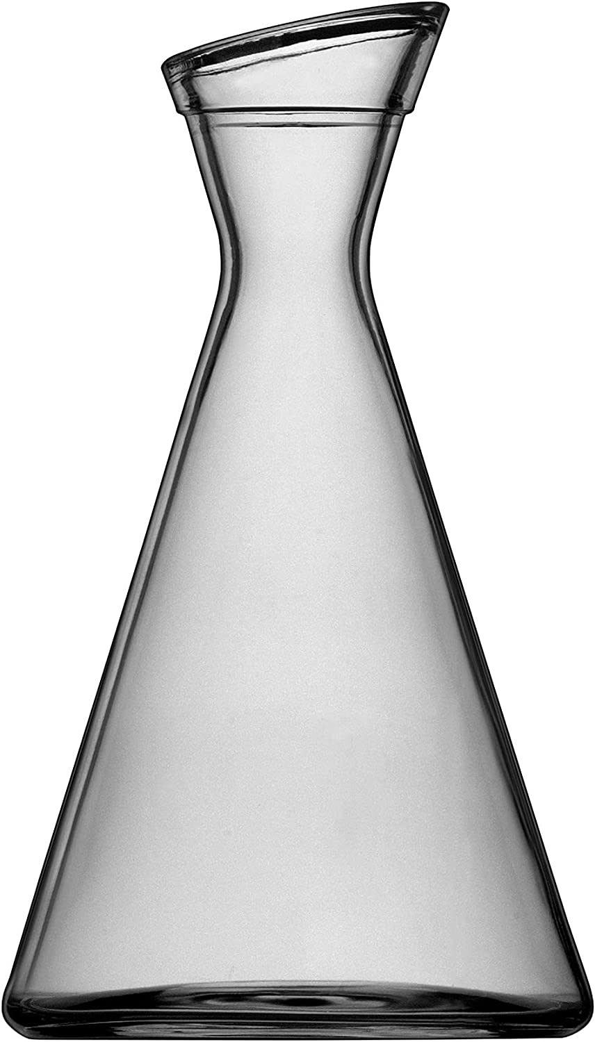 Stölzle Oberglas Pisa Glass Carafe / Set of 6 Carafe 1 L with Slanted Neck / High-Quality Carafe Glass Suitable as Water Carafe, Carafe for Lemonade, Wine Carafe