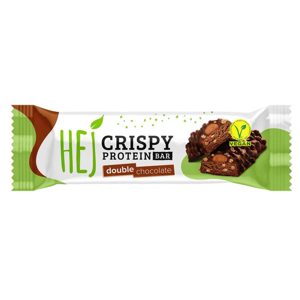 Vegan protein bar, Crispy Double Chocolate
