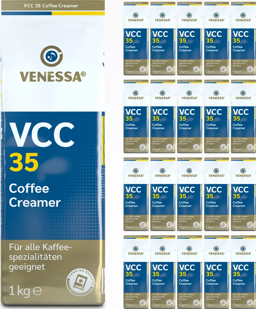 VENESSA VCC 35 Coffee Whitener 20 x 1kg Value Pack Instant Coffee Creamer