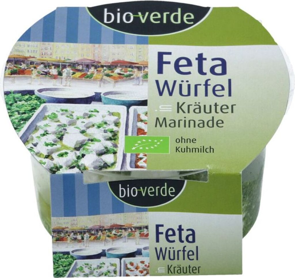 verde Feta cubes with herb marinade -- 125g x 4 - 4-pack