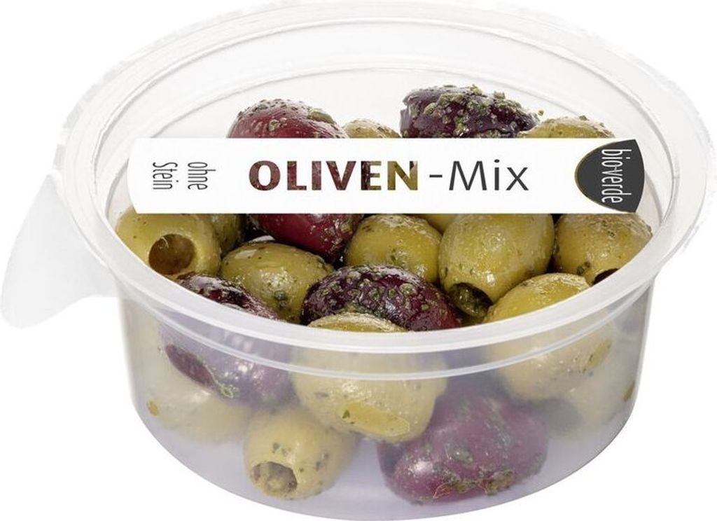verde Prepack olive mix without stones marinated with fresh herbs -- 80g x 4 - 4-pack VPE