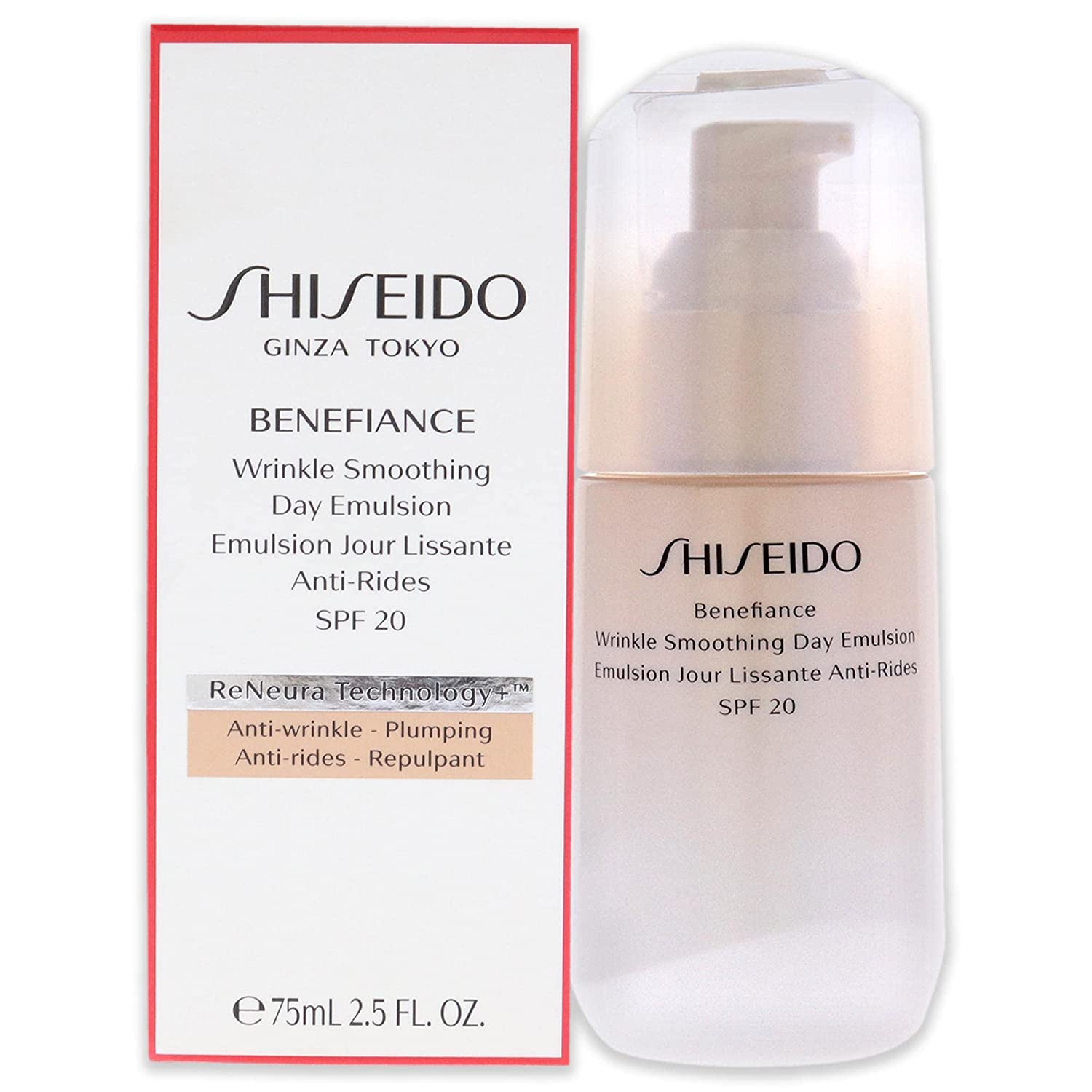 Shiseido Benefiance Wrinkle Smoothing Day Emulsion SPF20 75 ml