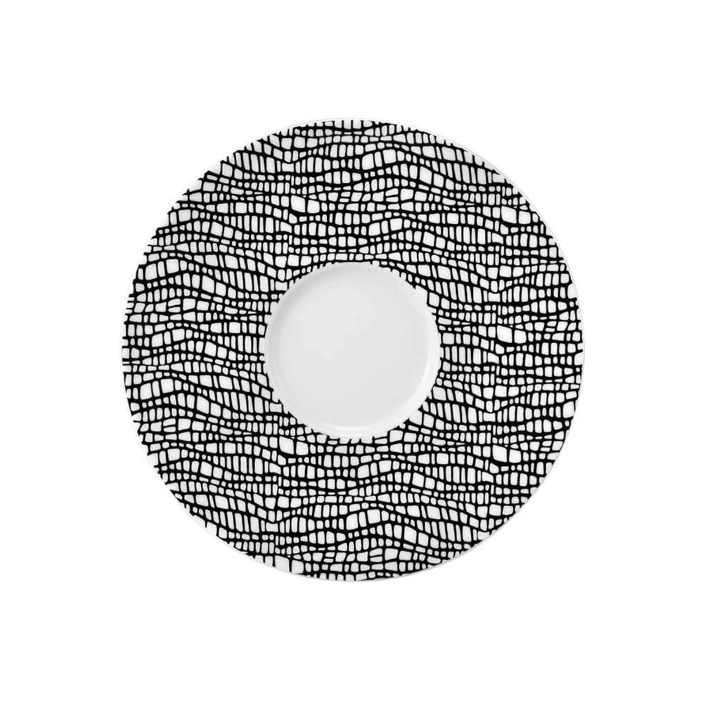 Seltmann Life Fashion Glamorous Combination Saucer, 16.5cm, Black
